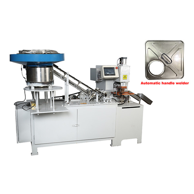 เครื่องเชื่อมจุดอัตโนมัติ 4L ฝาด้านบน 40CPM เครื่องเชื่อมฝาคลิป