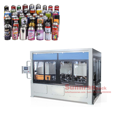 Necking/Flanging/Seaming/Seaming เครื่องผสมสำหรับการทำกระป๋องสเปรย์