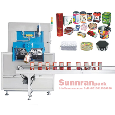 เครื่องทำกระป๋องอัตโนมัติ 50cpm สำหรับกล่องดีบุกตกแต่ง