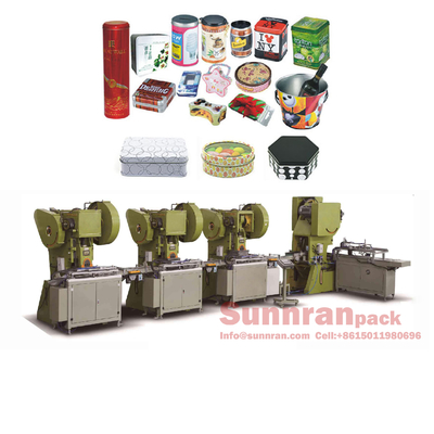 เครื่องทำกล่องดีบุกอัตโนมัติสำหรับ 210mm Can CE Certificate